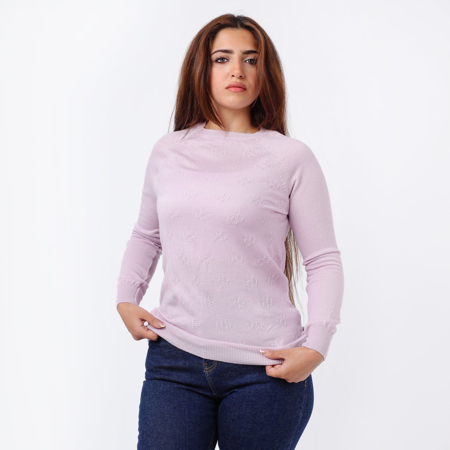 Women’s Crew Neck Knitted Sweater