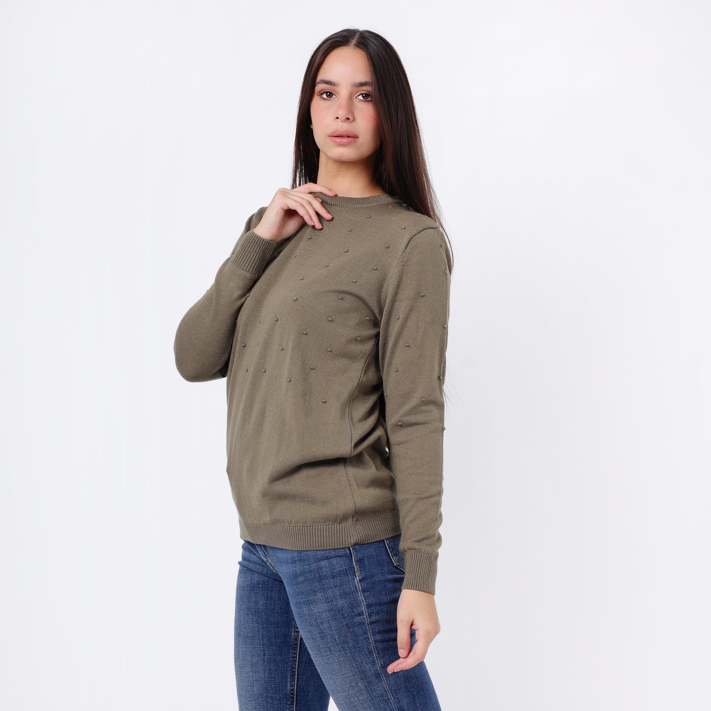 Women's  Crew Neck Knit Sweater