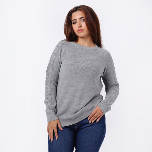 Women’s  Crew Neck Knitted Sweater