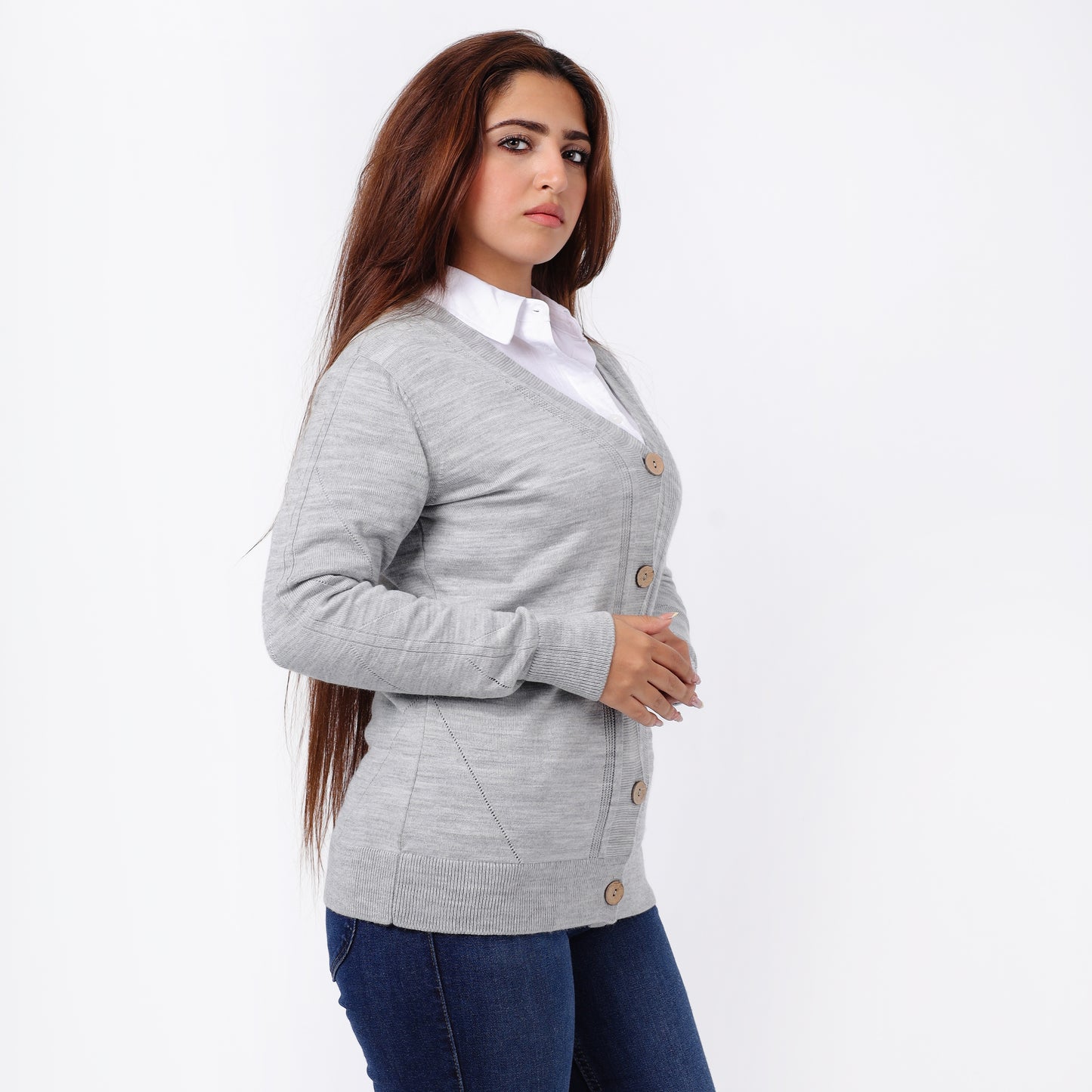 Women's Button-Up Knitted Cardigan