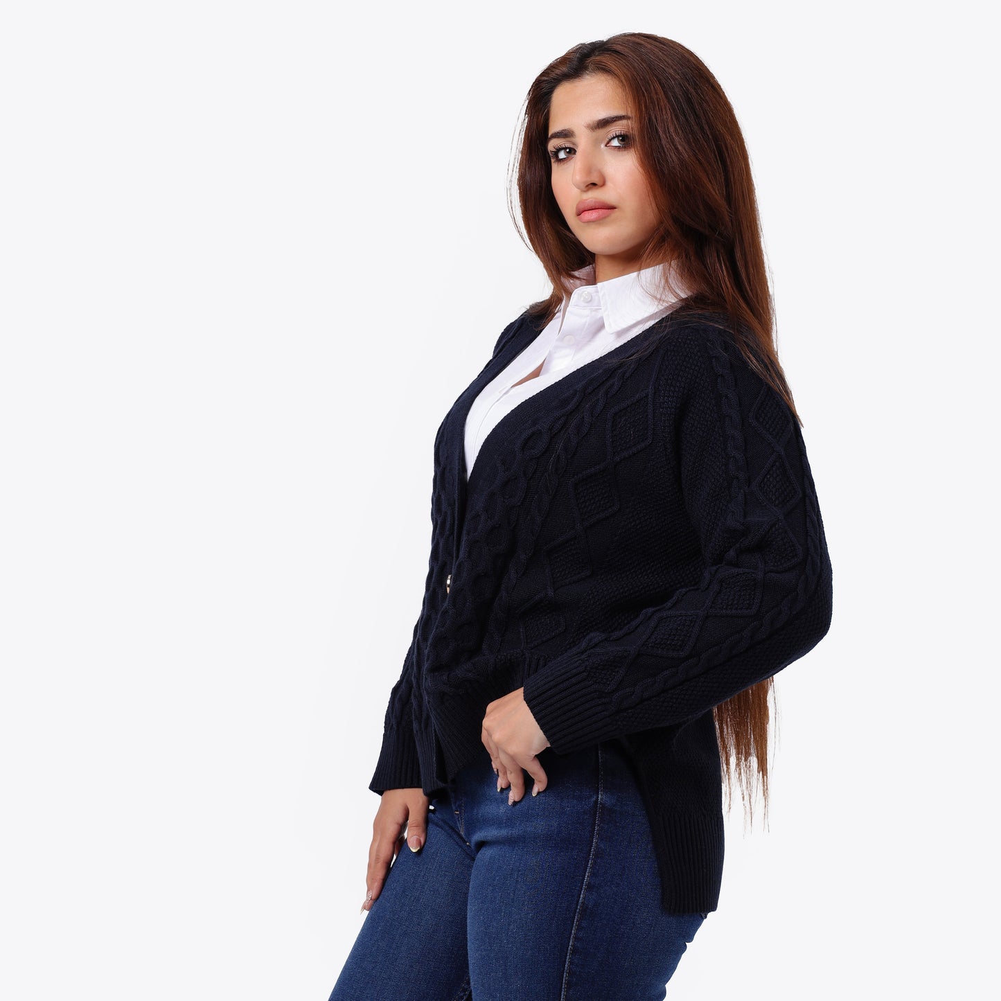 Women's Oversized Button Up Knit Cardigan