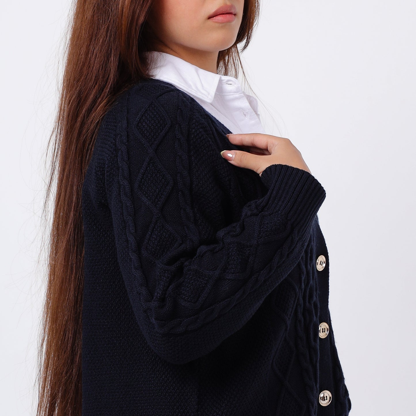 Women's Oversized Button Up Knit Cardigan