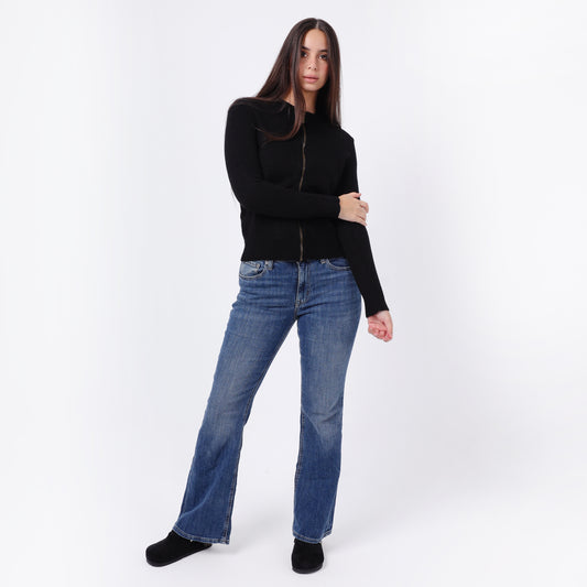 Women's Zip-Up Knitted Jacket