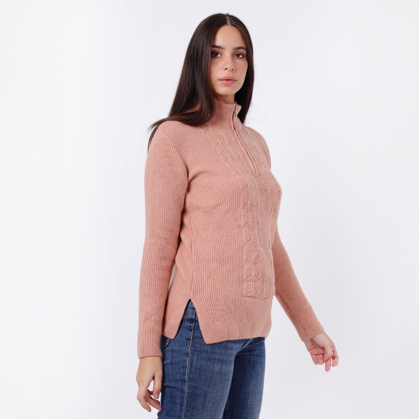 Women’s Half Zip Knitted Sweater