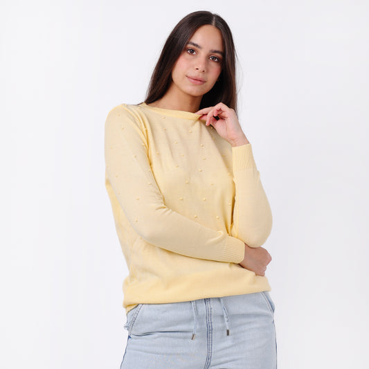 Women's  Crew Neck Knit Sweater
