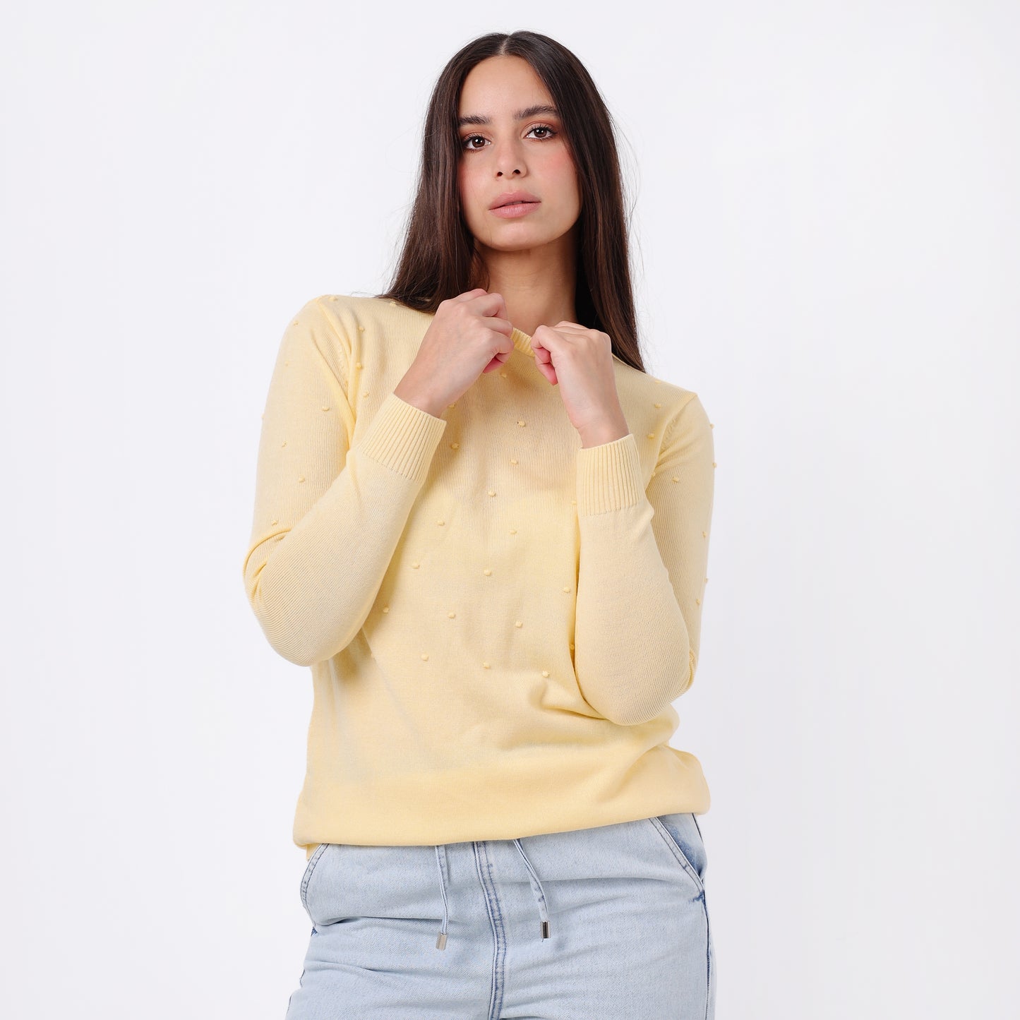 Women's  Crew Neck Knit Sweater