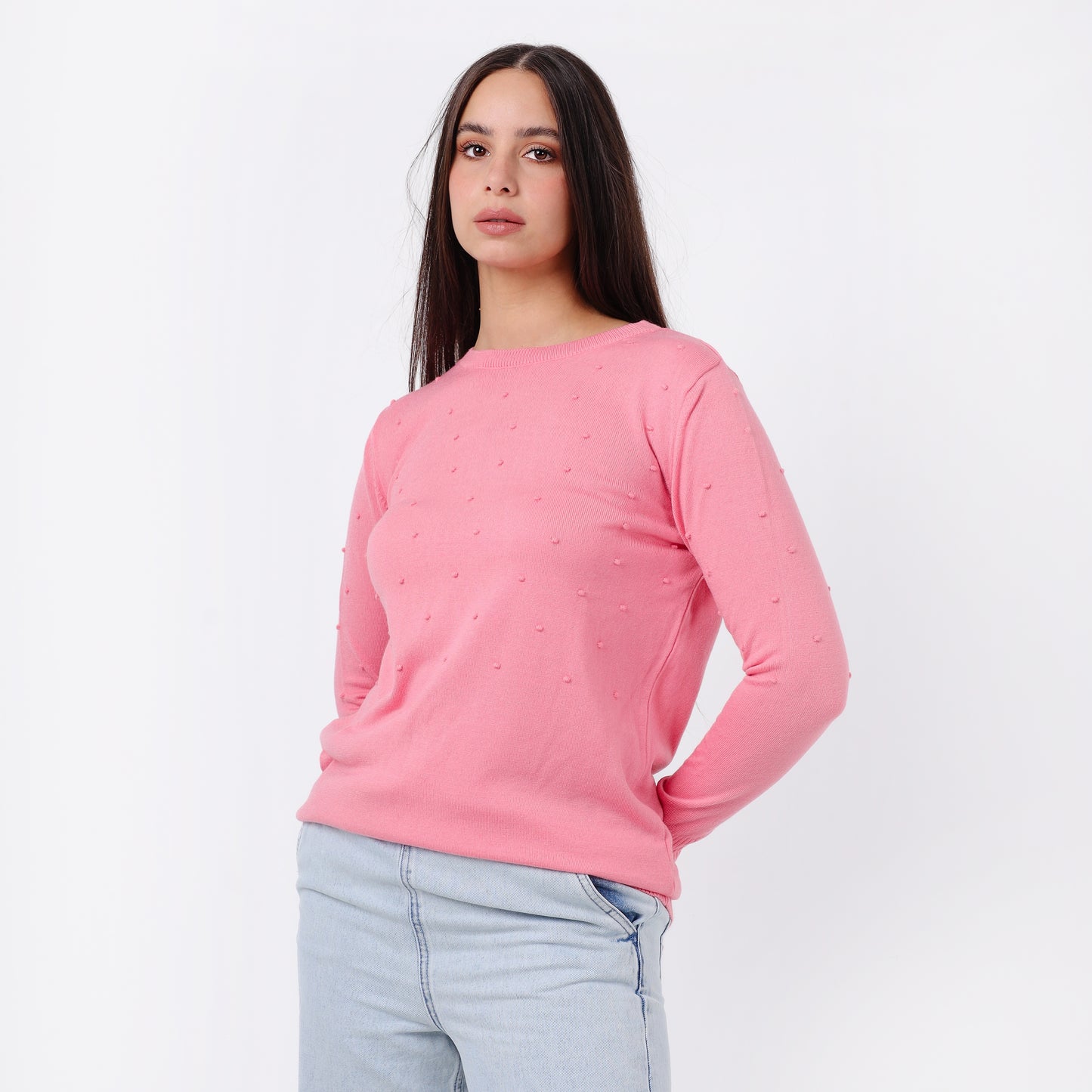 Women's  Crew Neck Knit Sweater
