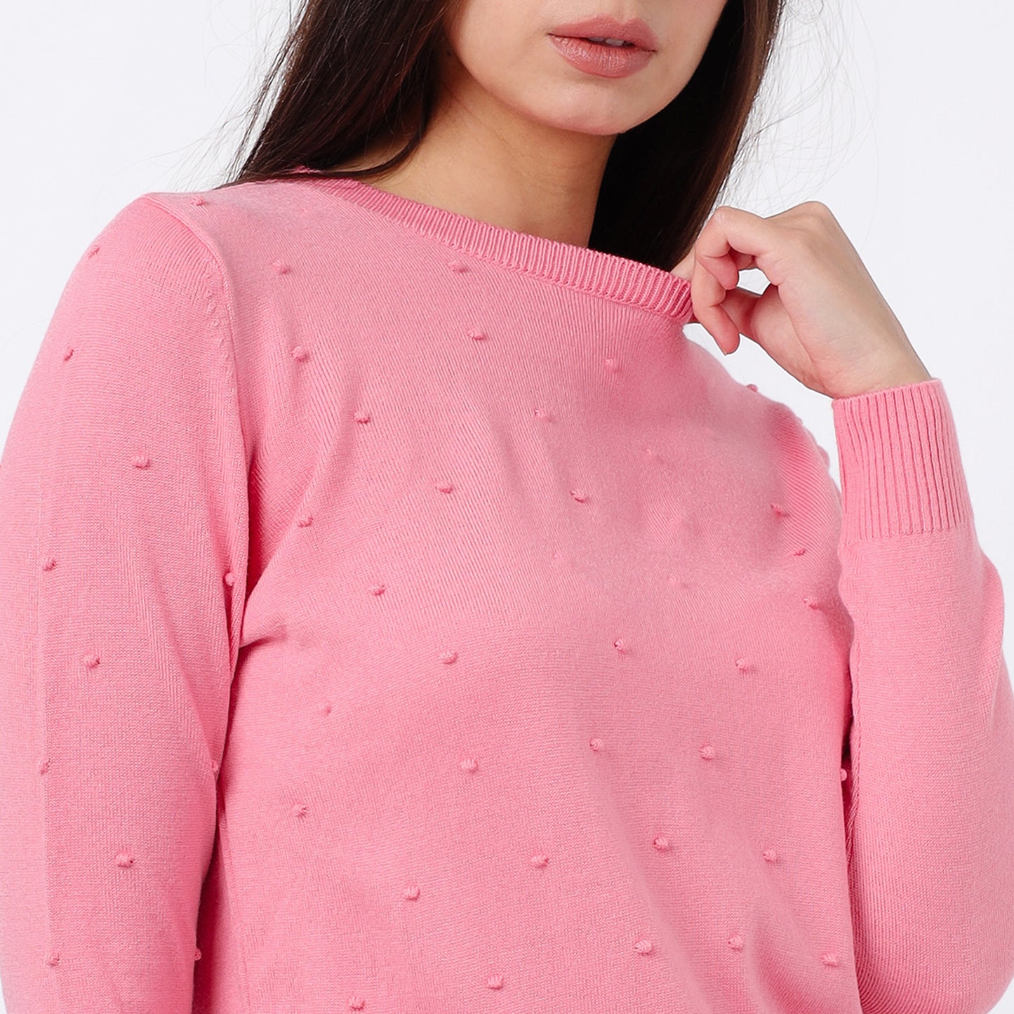 Women's  Crew Neck Knit Sweater