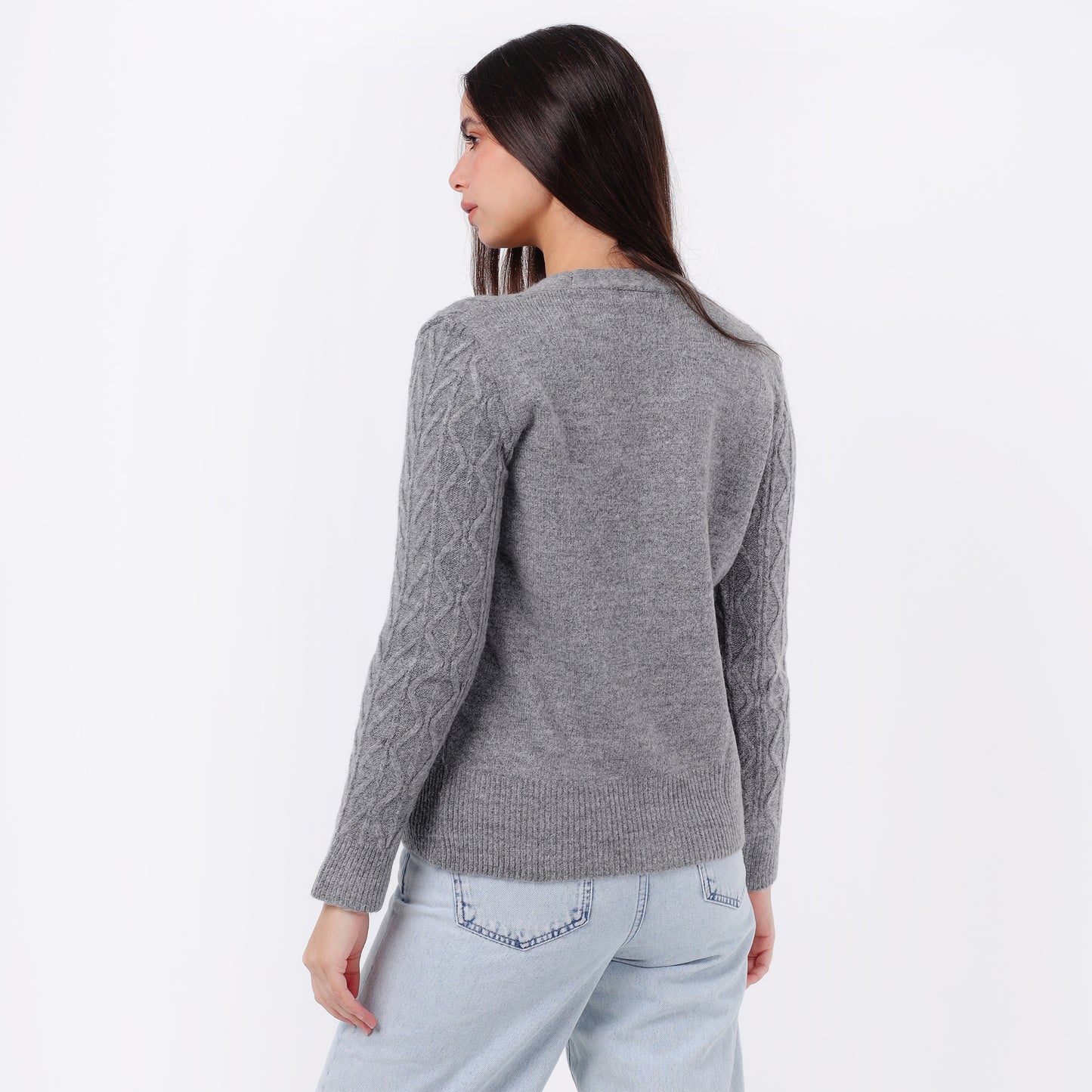 Women’s V-Neck Knitted  Cardigan