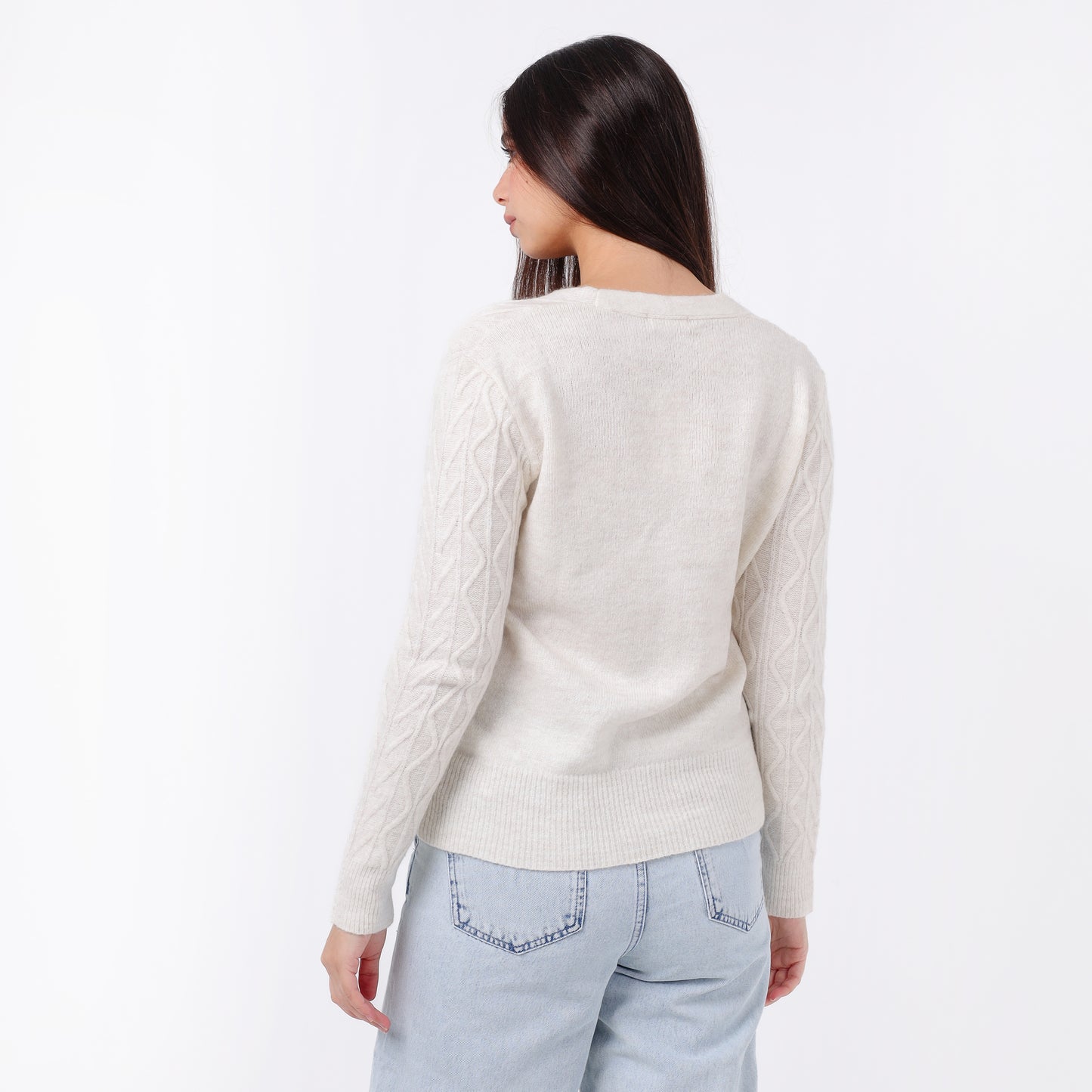 Women’s V-Neck Knitted  Cardigan