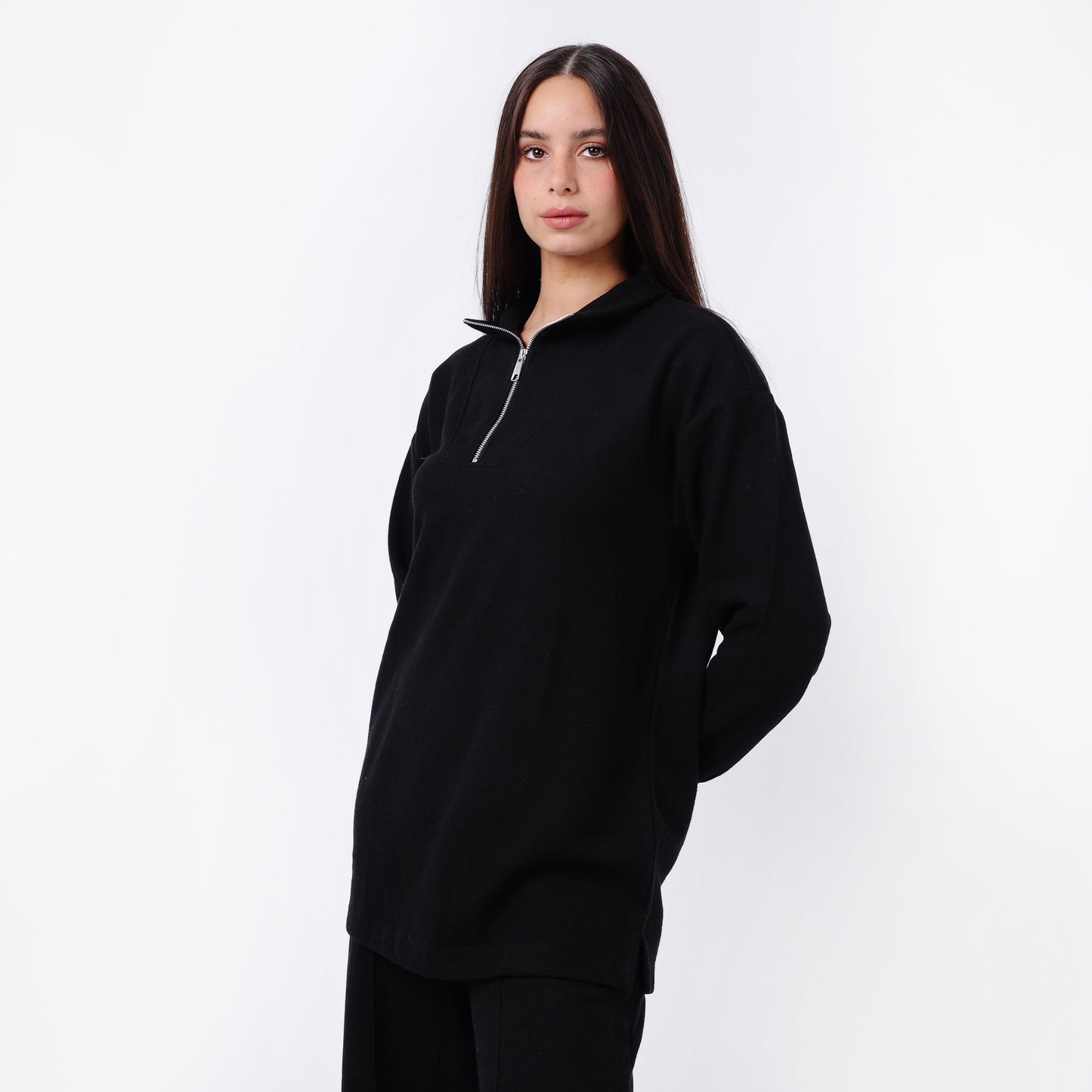 Women's Relaxed Fit Half-Zip Sweatshirt