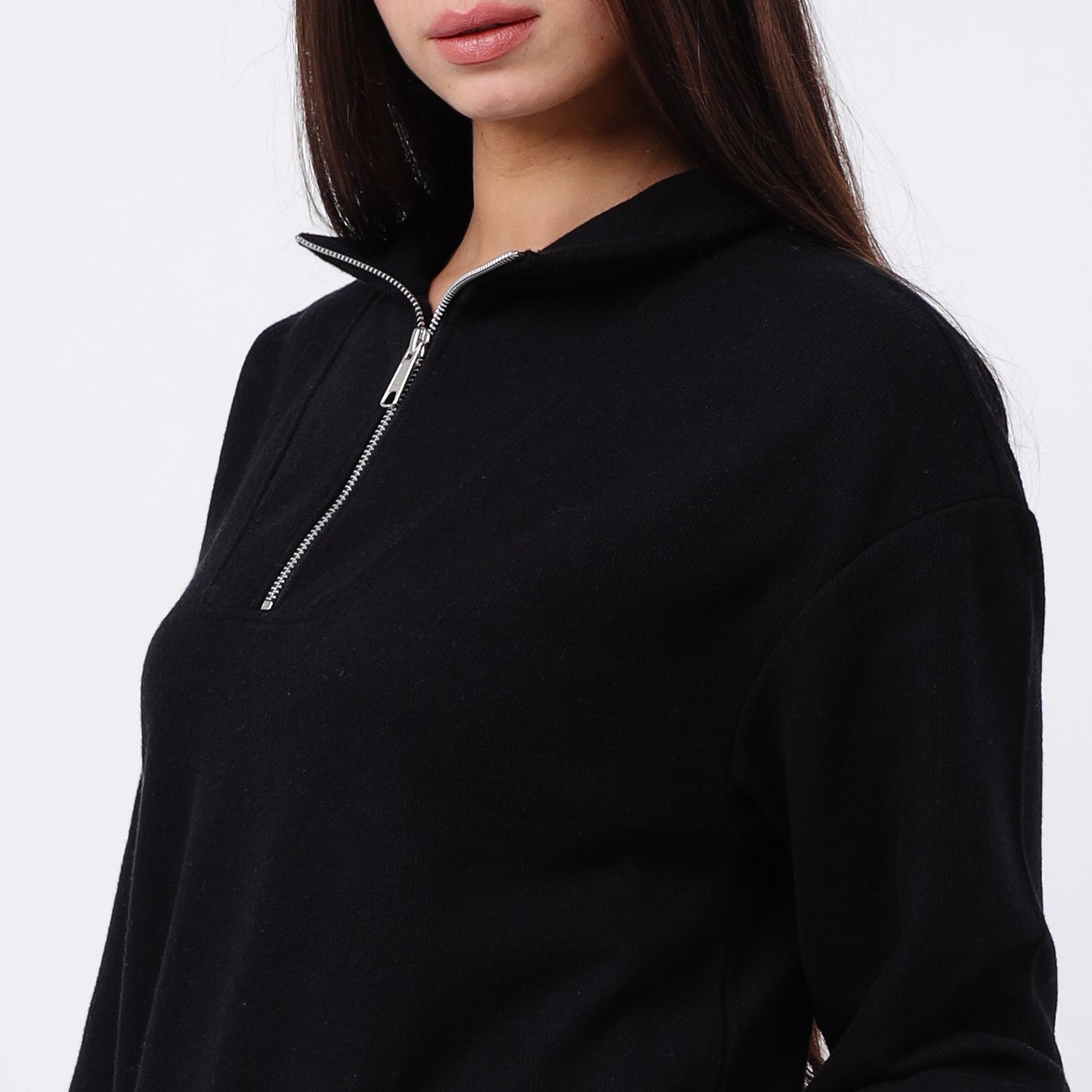 Women's Relaxed Fit Half-Zip Sweatshirt