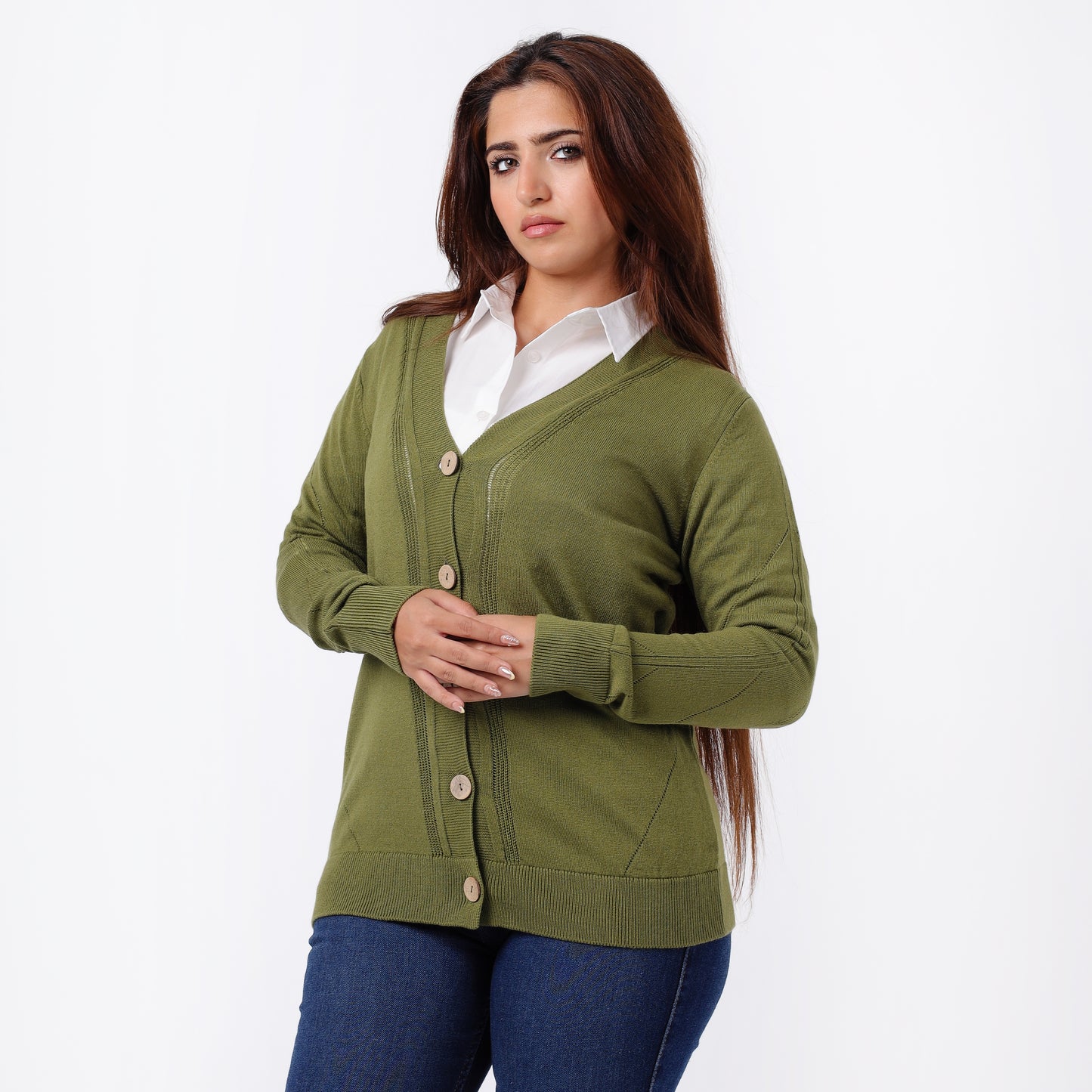 Women's Button-Up Knitted Cardigan