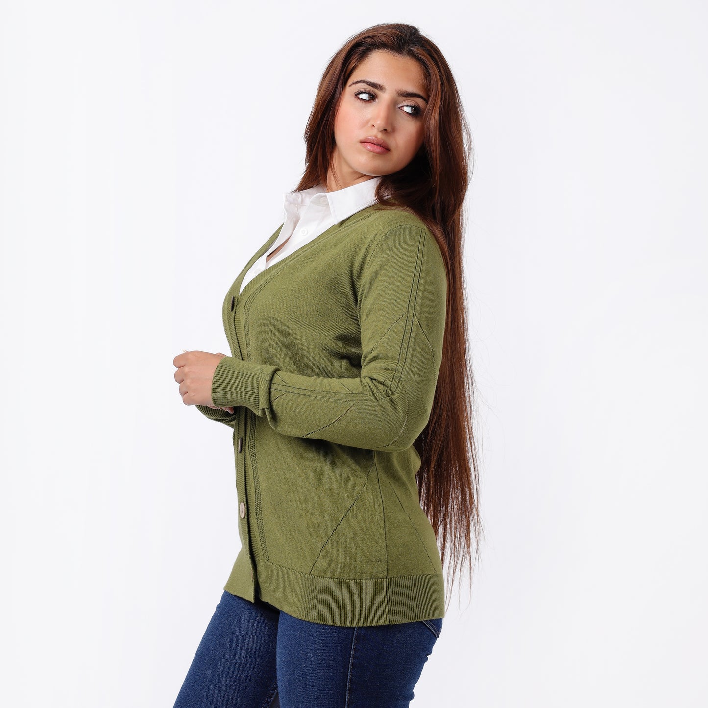 Women's Button-Up Knitted Cardigan