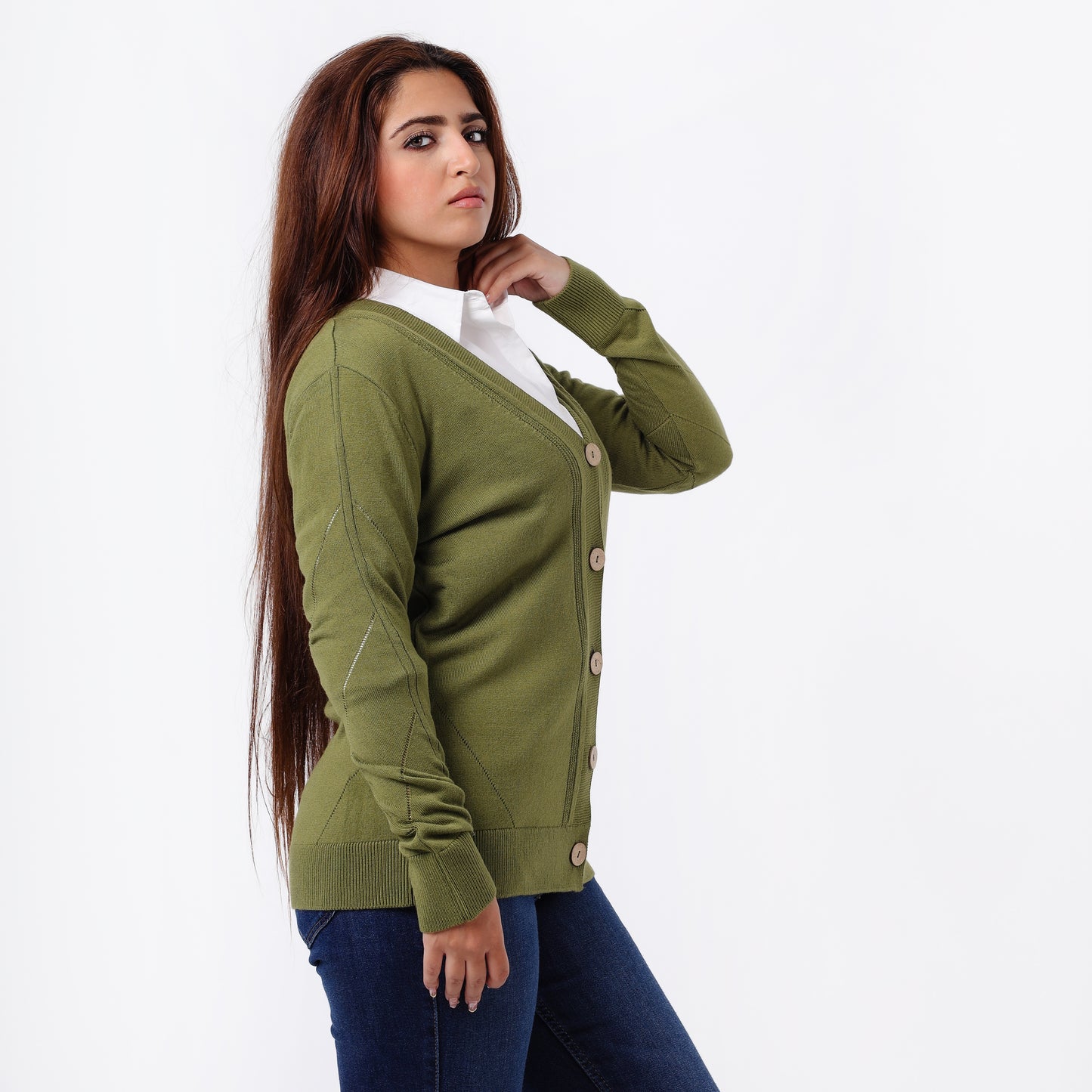 Women's Button-Up Knitted Cardigan