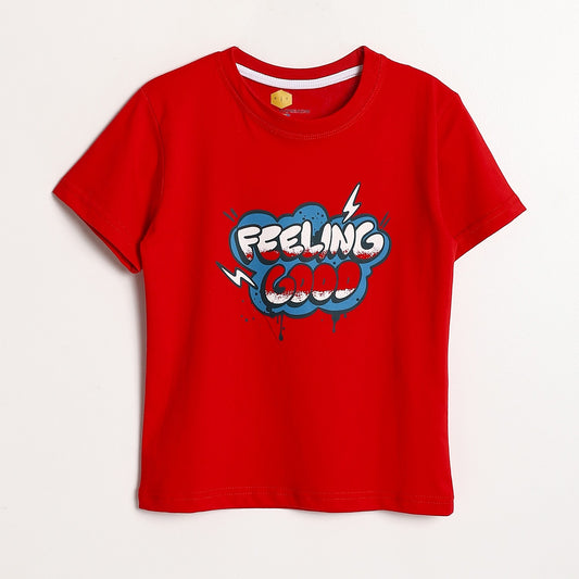 Boys Cotton Printed T-Shirt