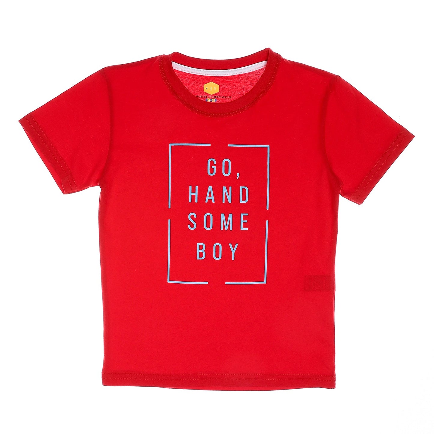 Boys Cotton Round Neck Printed T-Shirt
