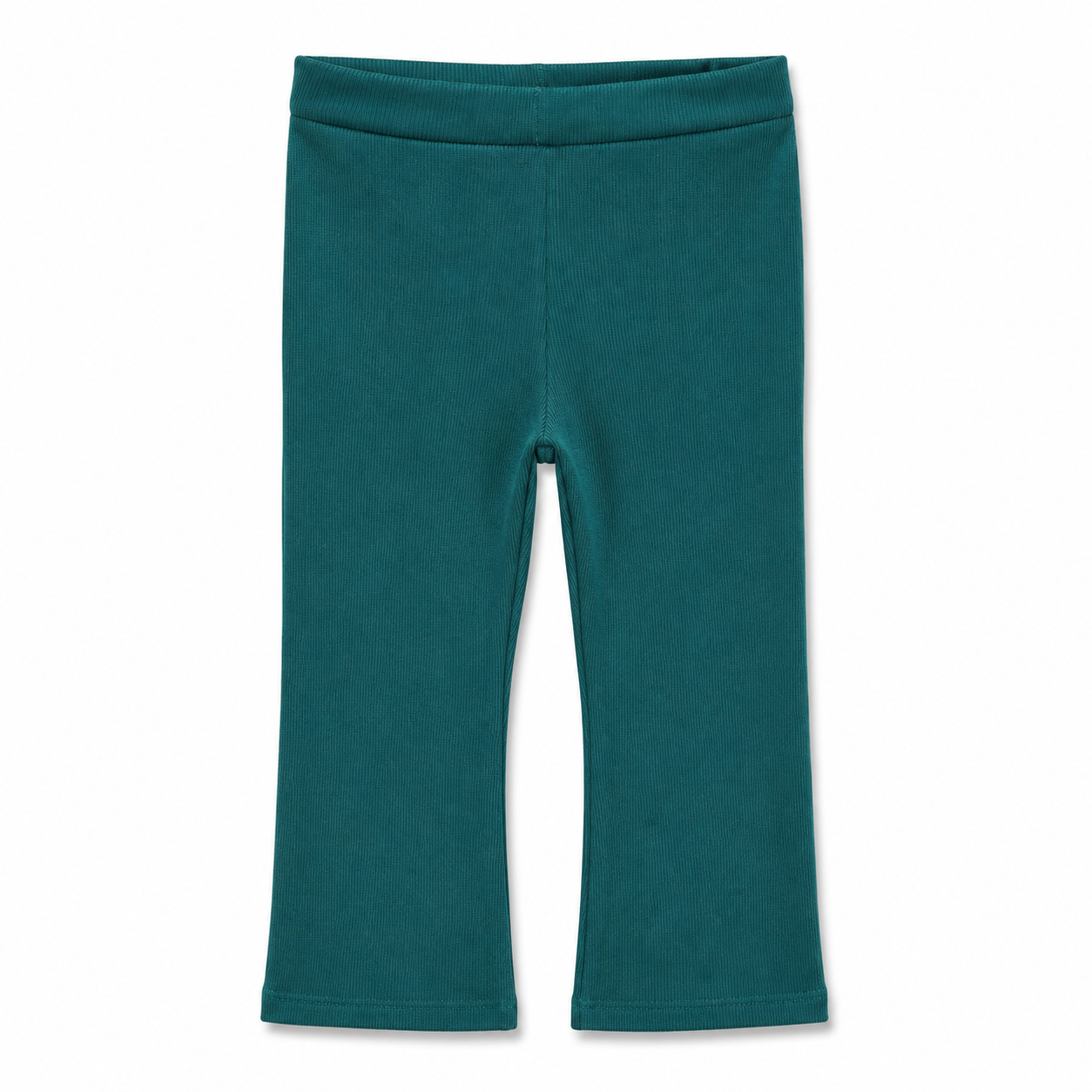 Teal leggings on a white background