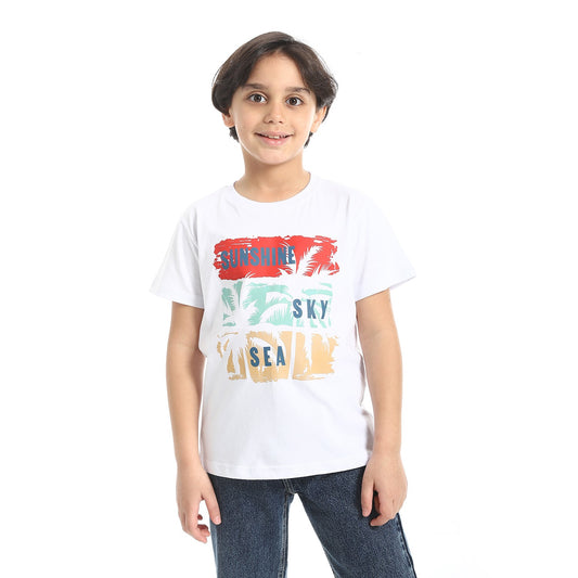 Boys Cotton Printed T-Shirt