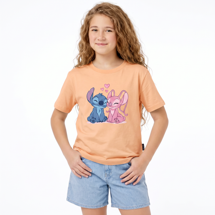 Girls Cotton Printed T-Shirt