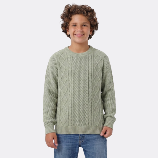 Boys Crew Neck Knit Sweater