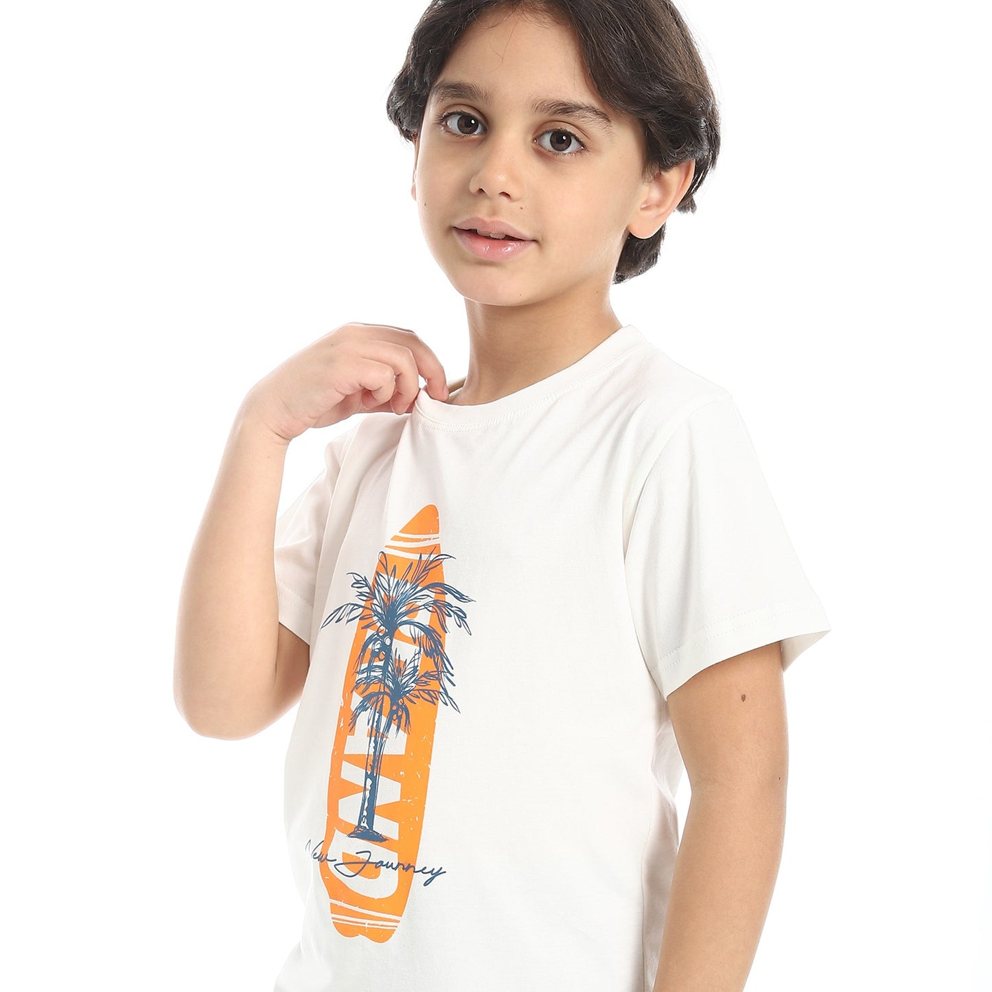 Boys Cotton Printed T-Shirt