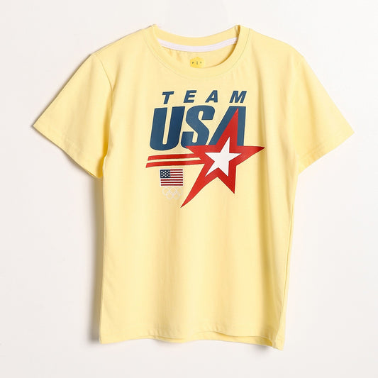 Boys Cotton Printed T-Shirt