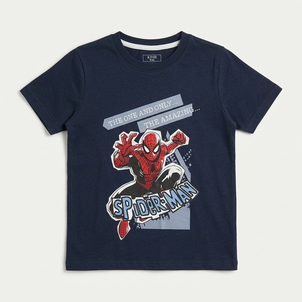boys cotton graphic printed t shirt kids casual tee front view