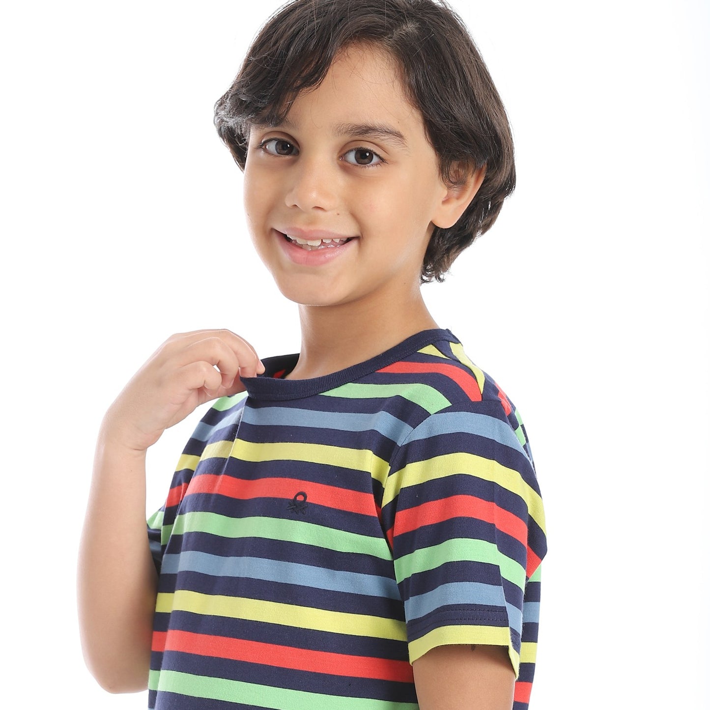 Boys Cotton Stripped T-Shirt
