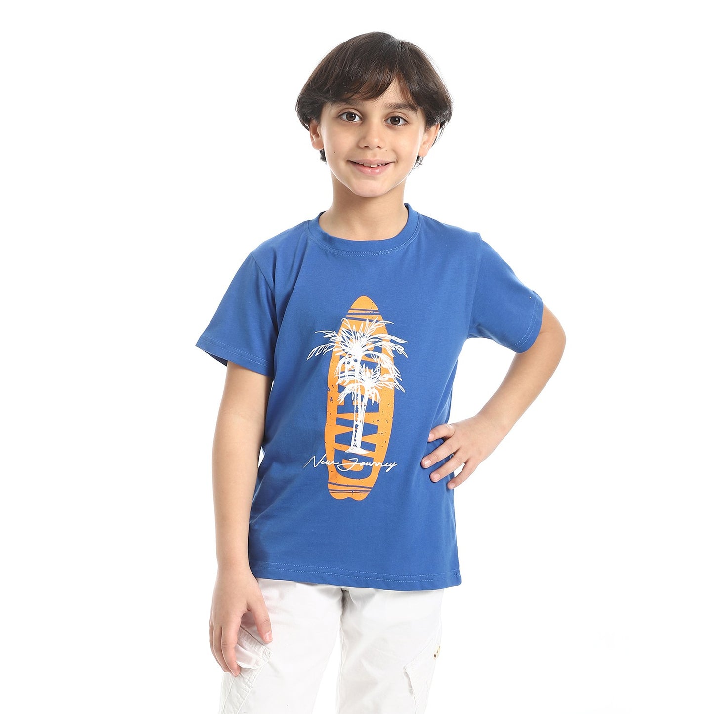 Boys Cotton Printed T-Shirt