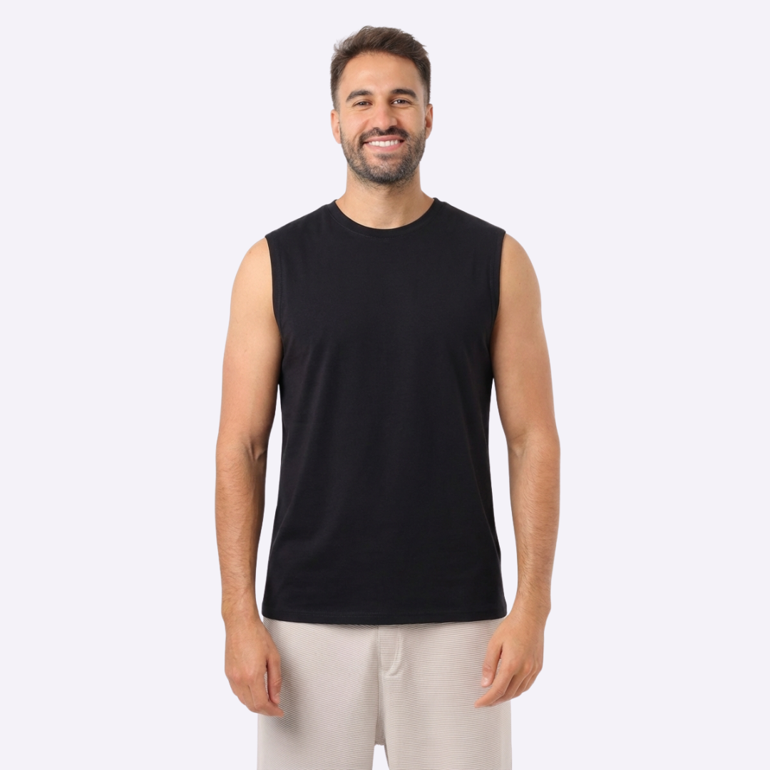 Men’s Sleeveless Basic T-Shirt