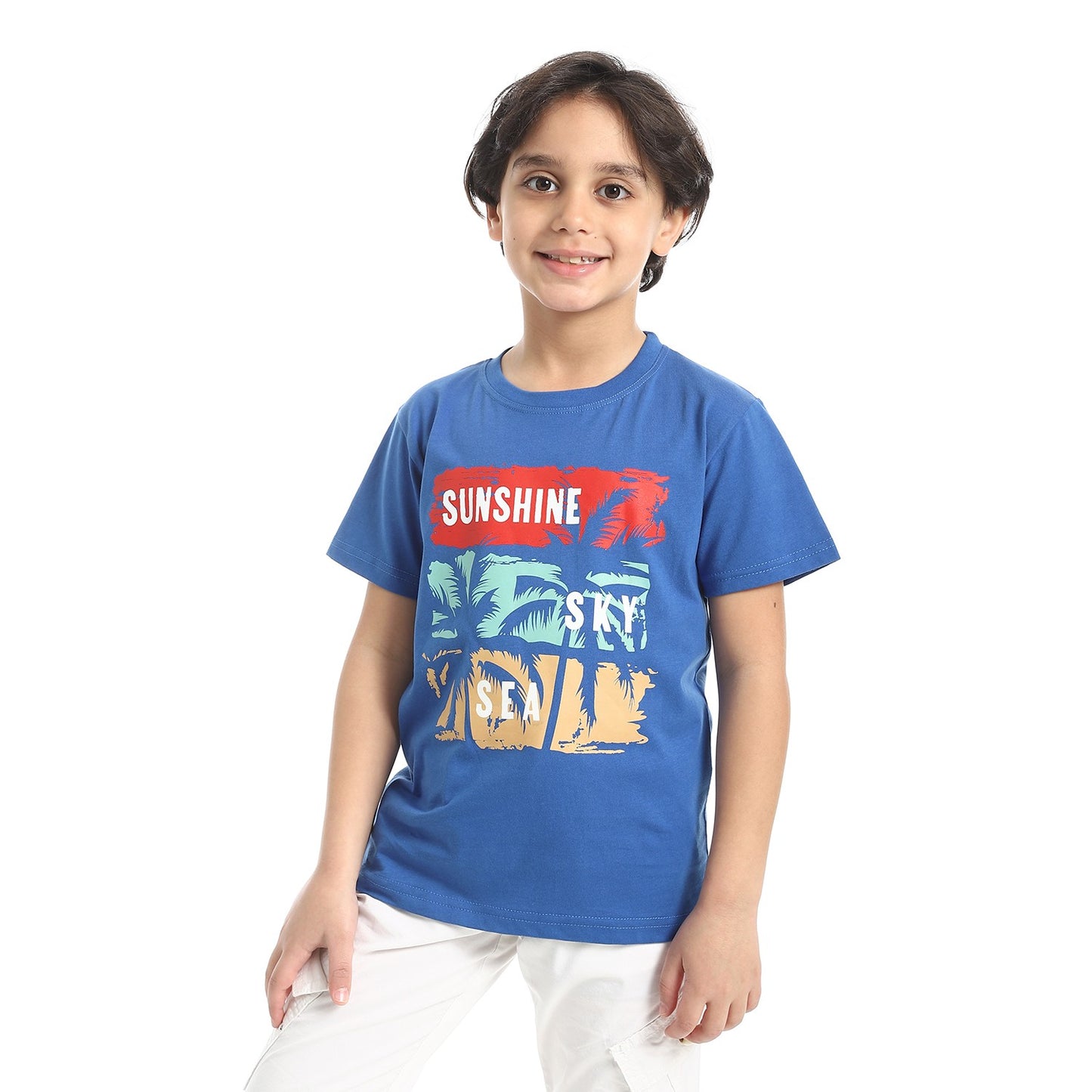 Boys Cotton Printed T-Shirt