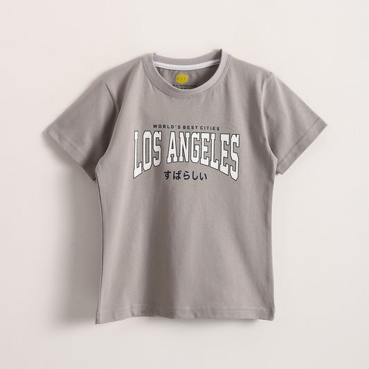 Boys Cotton Printed T-Shirt