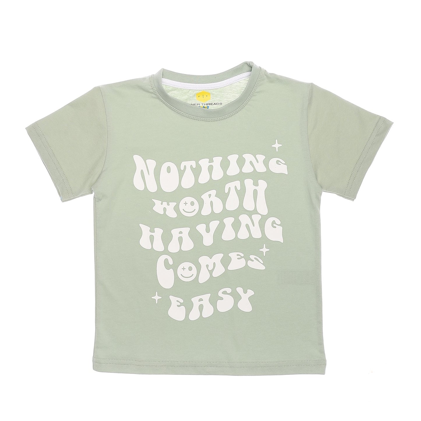 Boys cotton round neck printed T-Shirt