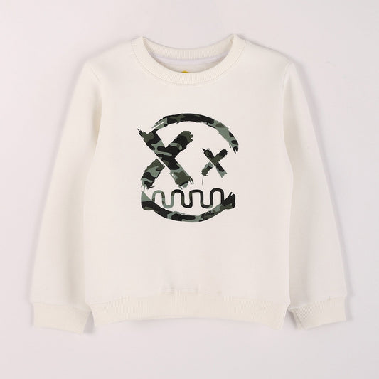 Boys Melton Printed Sweatshirt