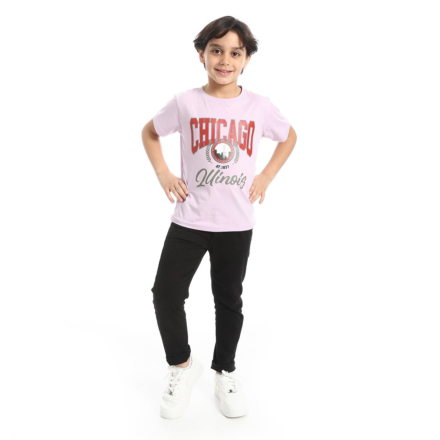 Boys Cotton Printed T-Shirt