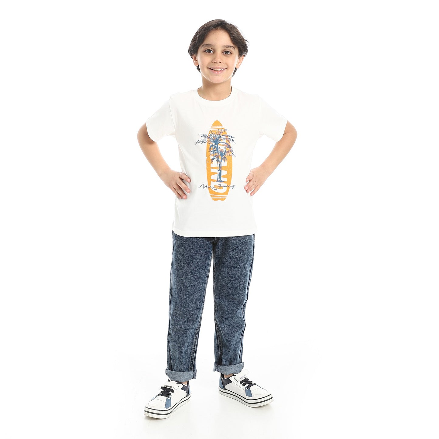 Boys Cotton Printed T-Shirt