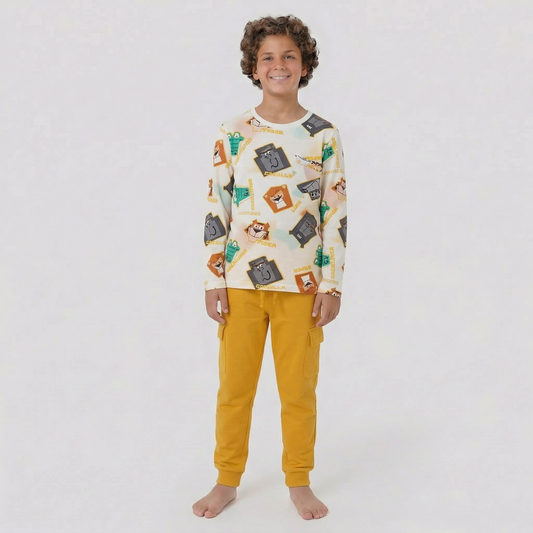 Boys Cotton Printed Pyjama