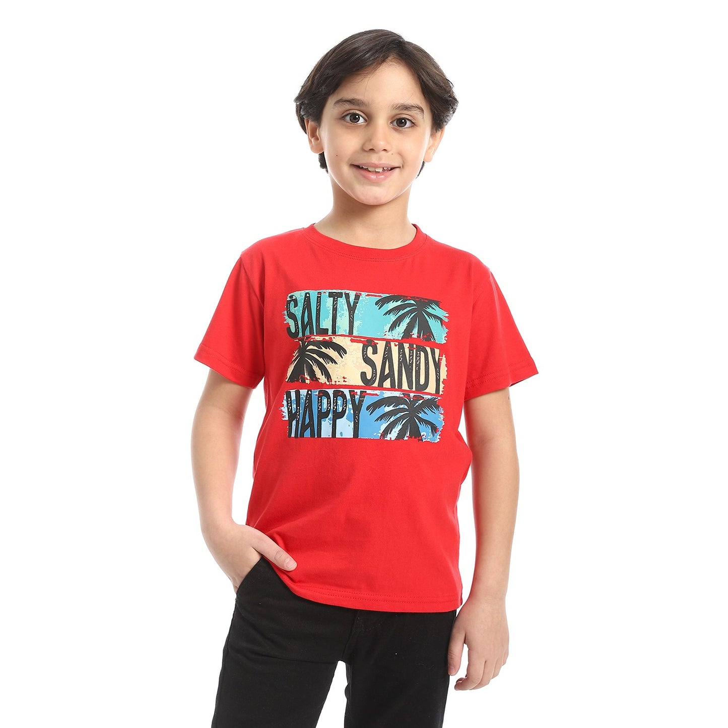 Boys Cotton Printed T-Shirt