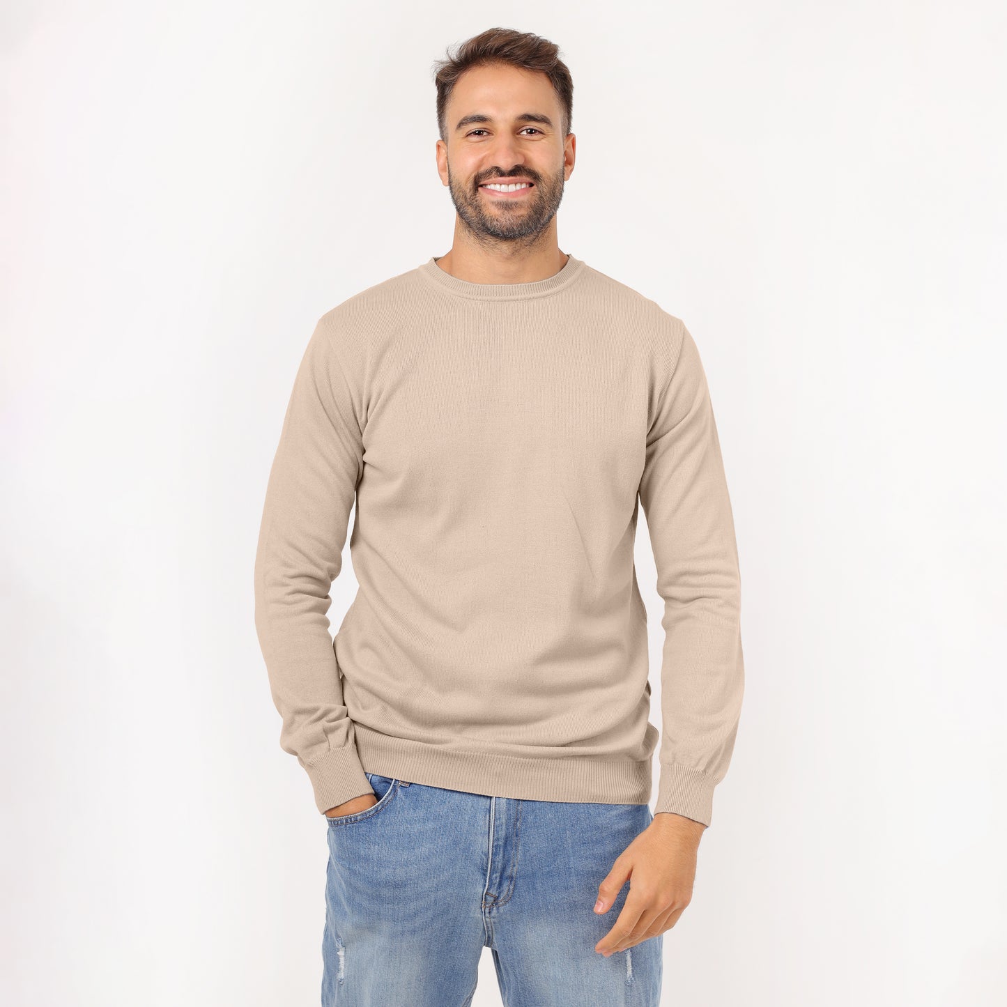 Men's Crew Neck Knit Sweater