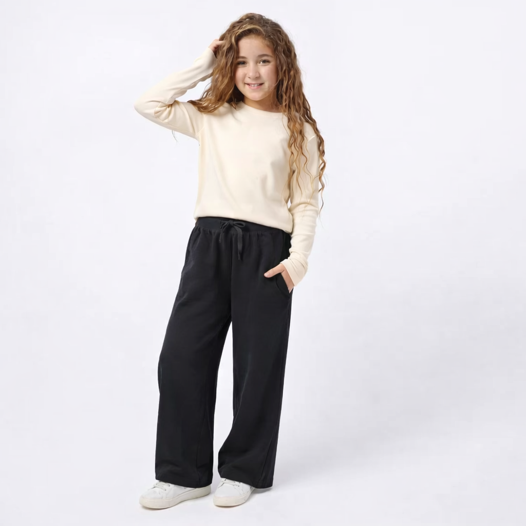 Straight Leg Cotton Sweatpants