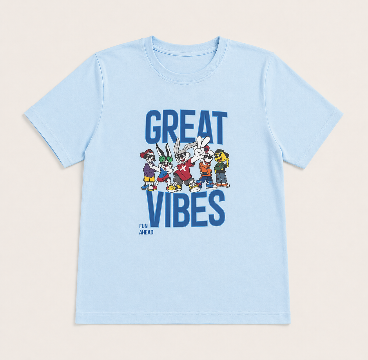 Boys graphic cotton t-shirt with printed design and short sleeves