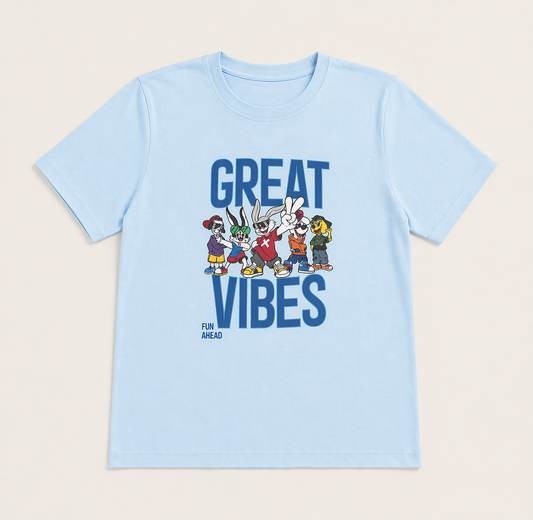 Boys graphic cotton t-shirt with printed design and short sleeves