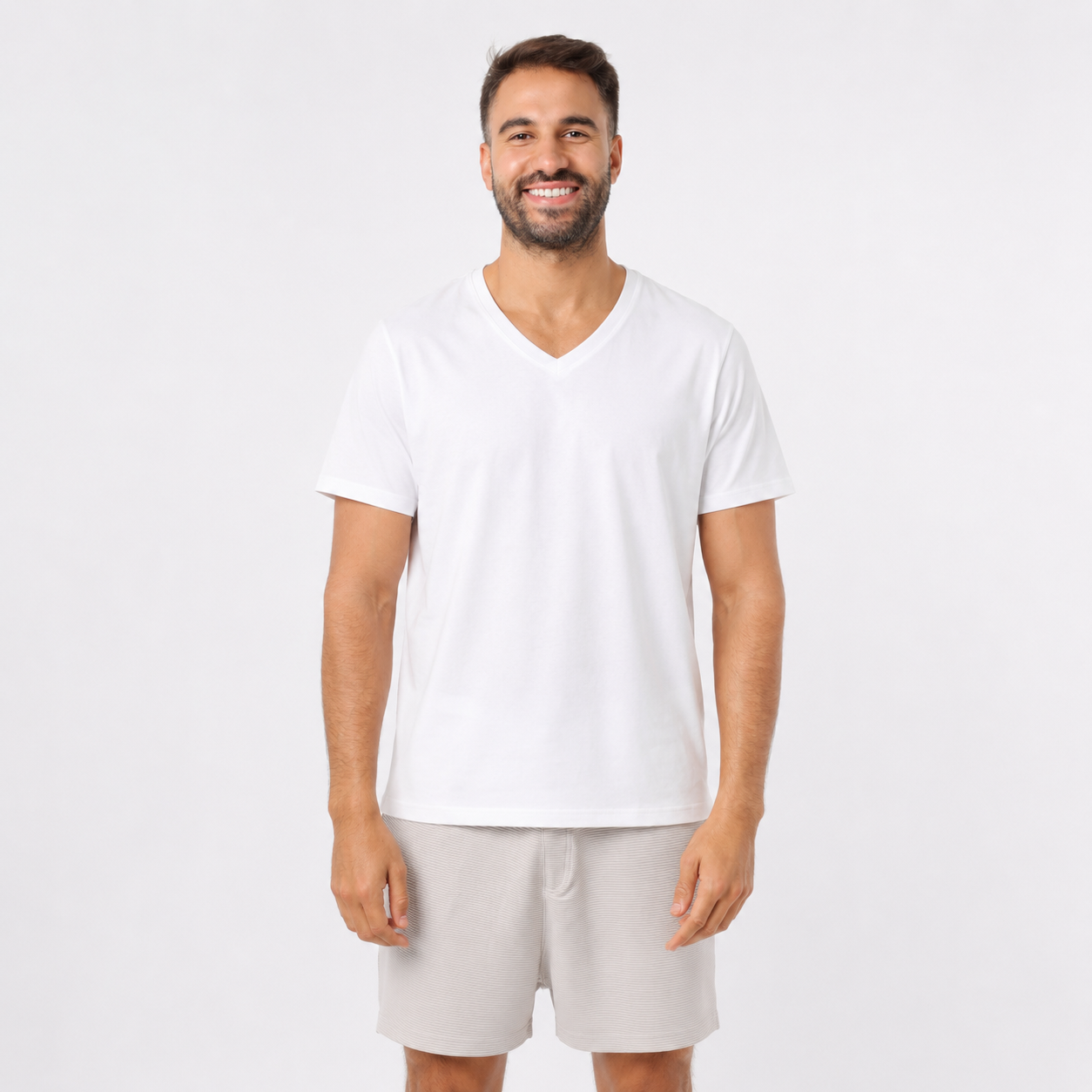 Men’s Plain V-Neck T-Shirt