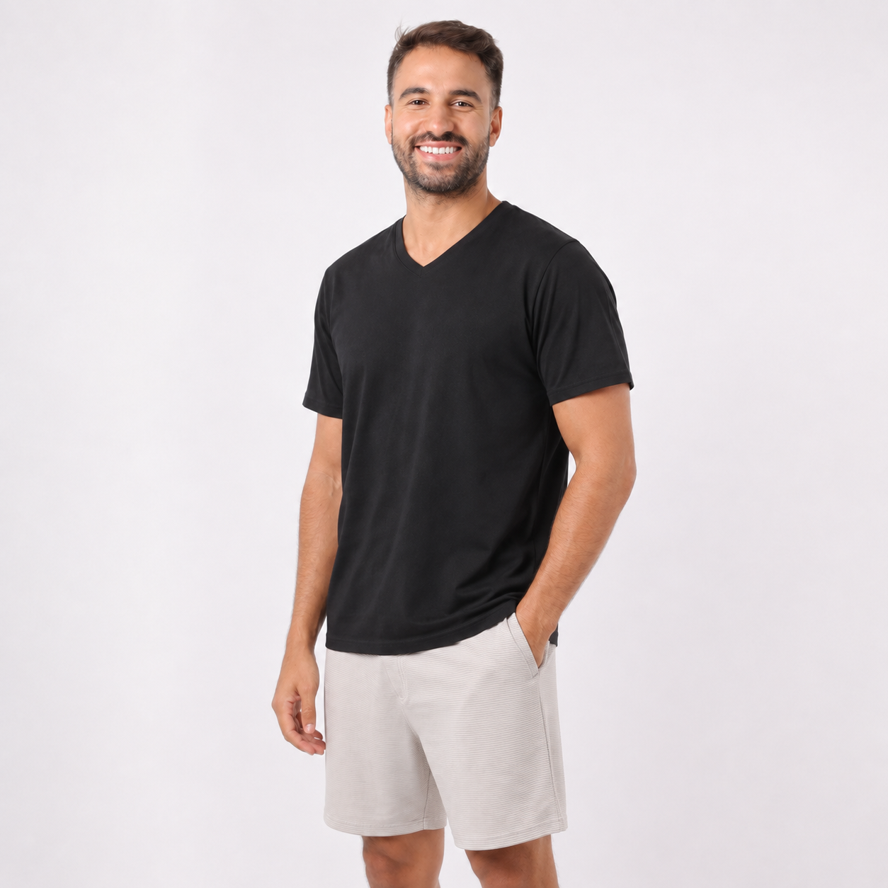 Men’s Plain V-Neck T-Shirt