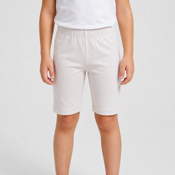 Girls Cotton Plain Shorts
