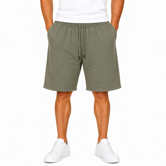 Men’s Plain Melton Shorts