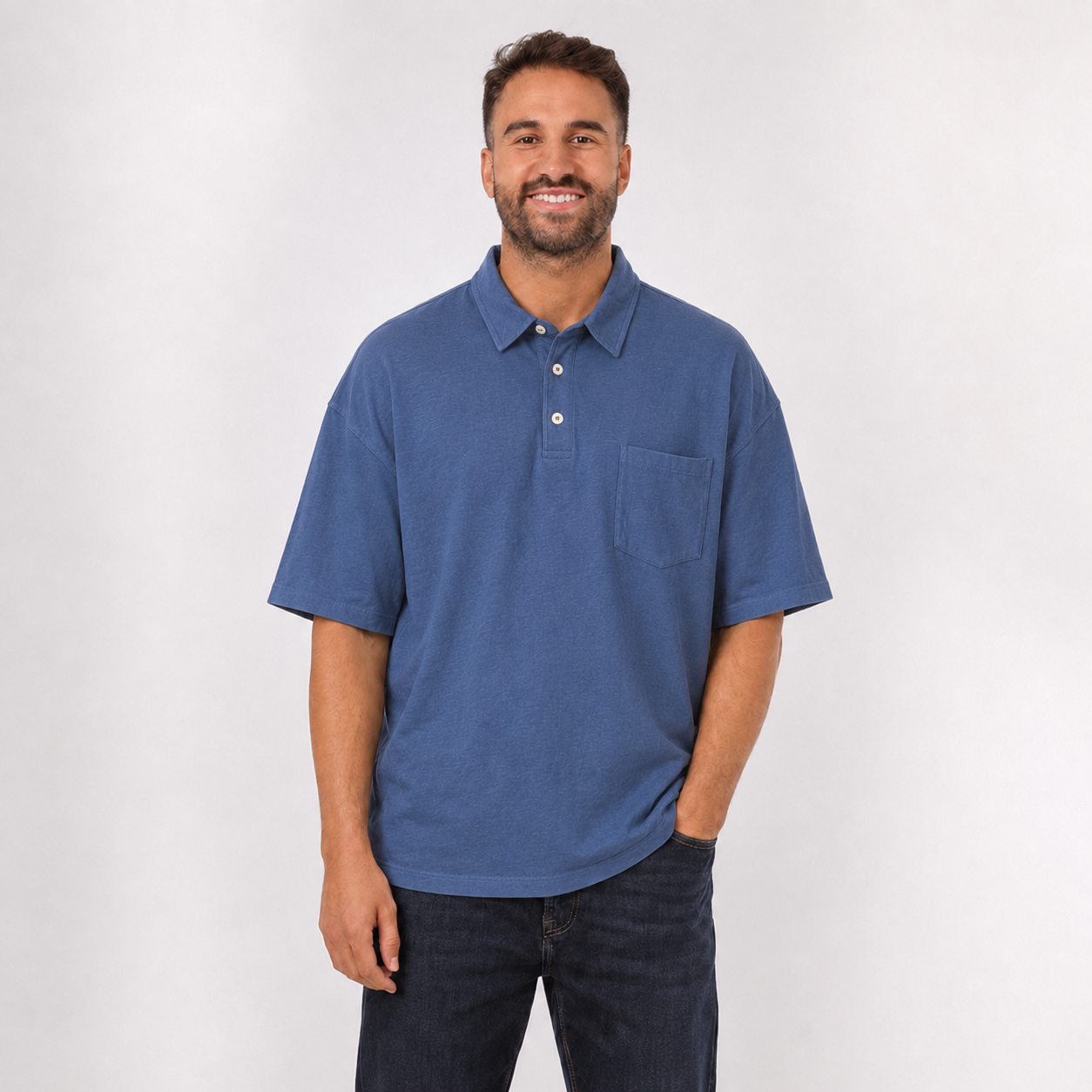 Men’s Cotton Polo Shirt with Pocket
