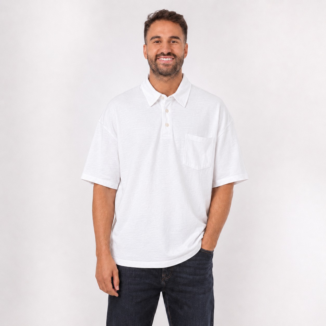 Men’s Cotton Polo Shirt with Pocket