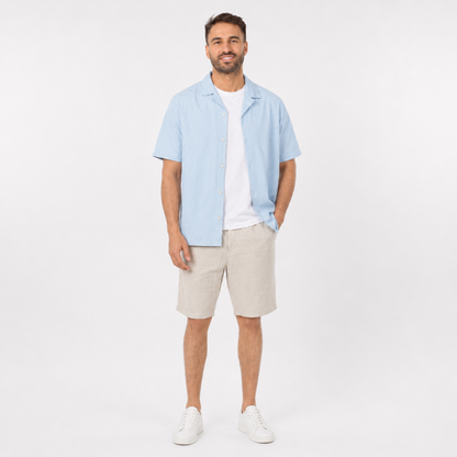 Men's Striped Short Sleeve Shirt